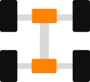 Icono de alineación y balanceo